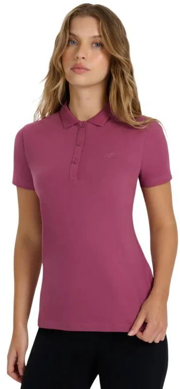 Moteriski polo marskineliai 4F F554 bordo 4FWAW25TPTSF554 60S