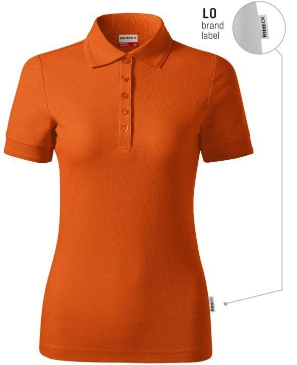 Moteriški polo marškinėliai "Reserve" (oranžiniai (prekės ženklo etiketė))