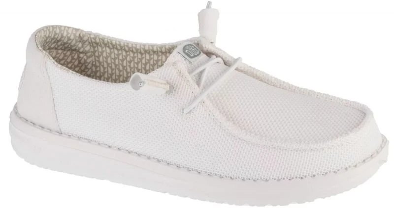 Moteriški pusbačiai Hey Dude Wendy Stretch Sox, balti