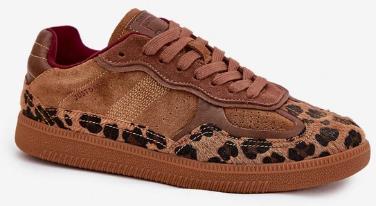 Moteriški rudi laisvalaikio batai su leopardiniu raštu Big Star