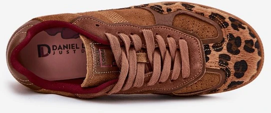 Moteriški rudi laisvalaikio batai su leopardiniu raštu Big Star