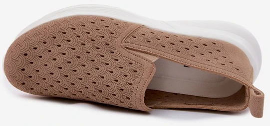 Moteriški slip-on sportbačiai Geressa, smėlio spalvos