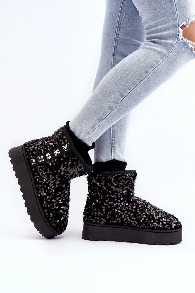 Moteriški sniego aulinukai su blizgučiais Step in style