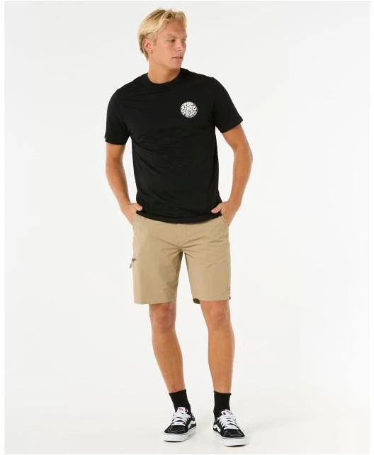 Moteriški šortai Rip Curl Boardwalk Global Entry, juodi