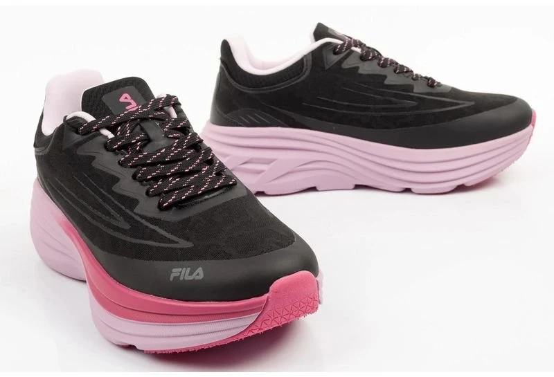 Moteriški sportbačiai Fila Plylite Comfort Foam, juodi ir rožiniai