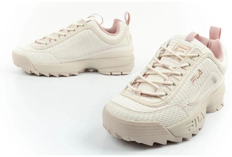 Moteriški sportiniai bateliai Fila Disruptor – madingi, smėlio spalvos, patogūs