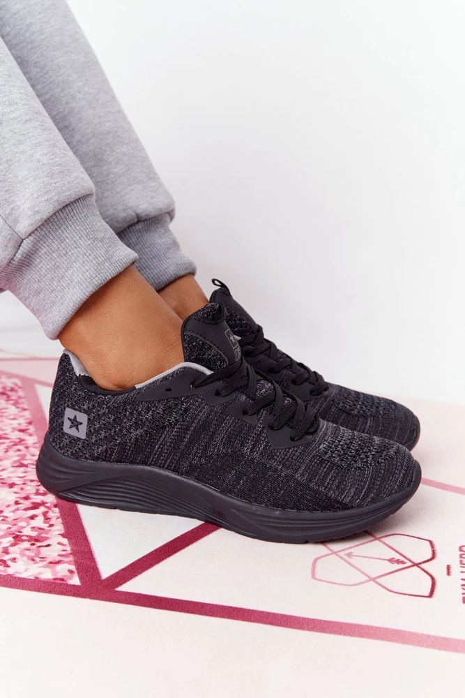 Moteriški sportiniai bateliai su COMFORT FOAM, juodi