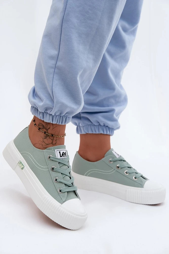 Moteriški sporto ir laisvalaikio bateliai ant platformos Lee Isla C Women Low, mėtų