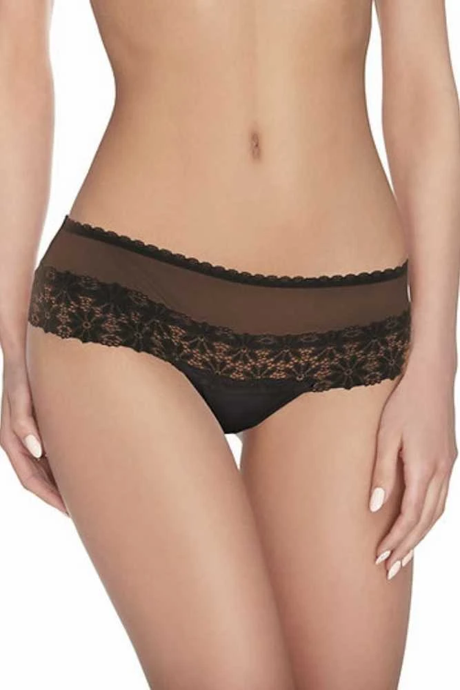 Moteriški stringai Shorto Wild 019, juodos spalvos