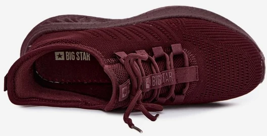 Moteriški tekstiliniai įsispiriami sportbačiai Big Star UU274053 Burgundy