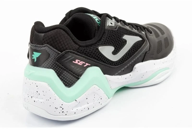 Moteriški teniso bateliai Joma Set 2601, juodi ir mėtų