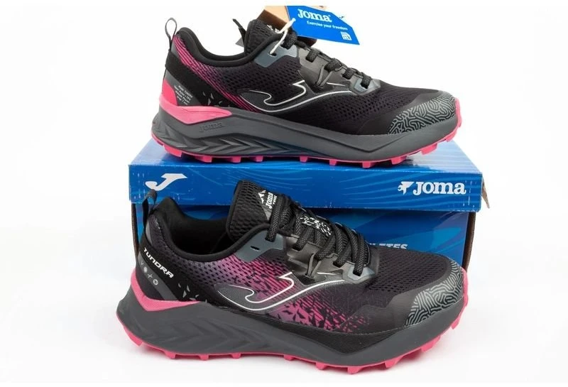 Moteriški trail bėgimo bateliai Joma Tundra Lady 26, juodi ir rožiniai