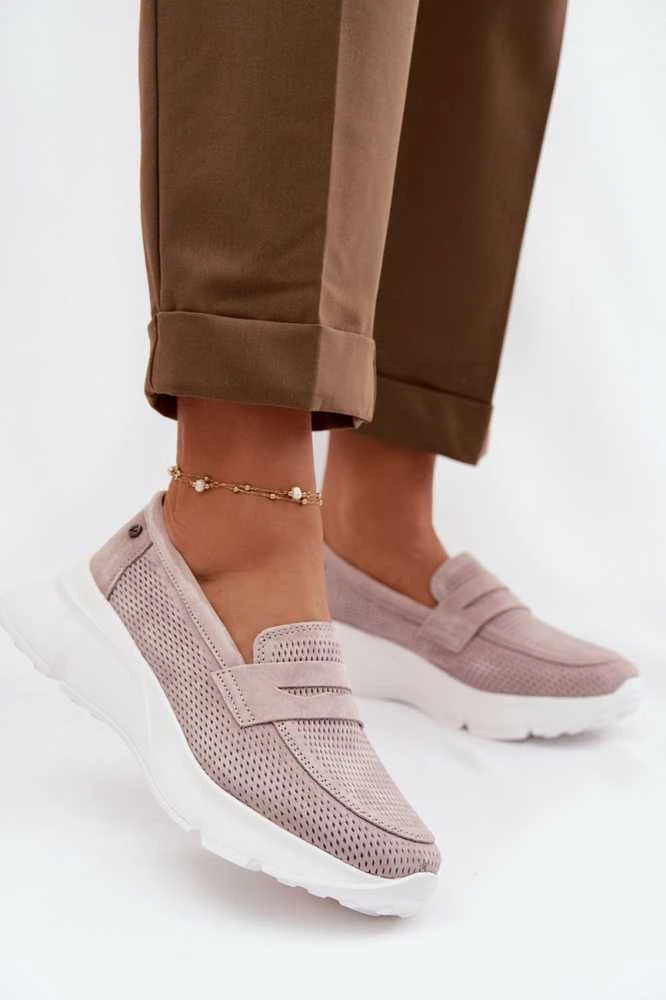 Moteriški zomšiniai mokasinai Step in Style