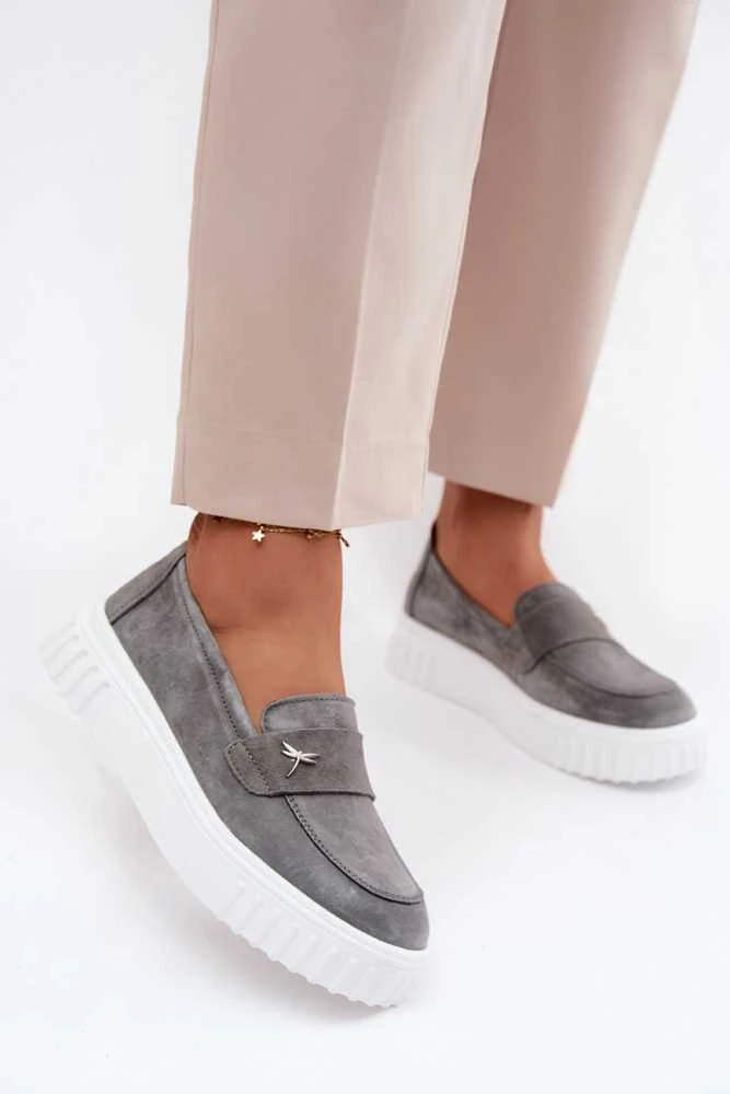 Moteriški zomšiniai platforminiai bateliai Step in Style