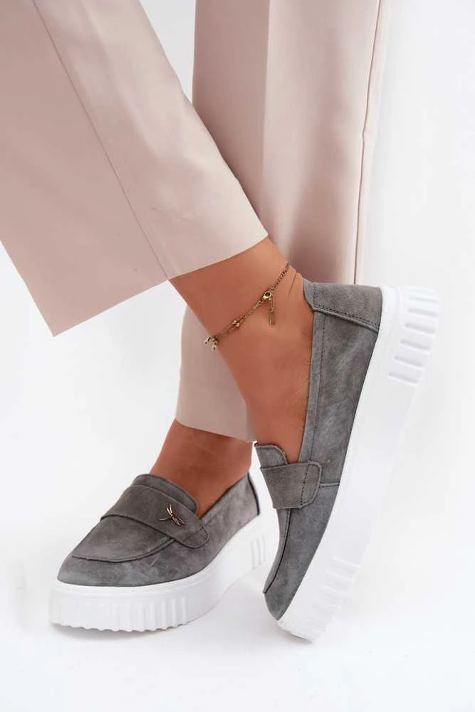 Moteriški zomšiniai platforminiai bateliai Step in Style