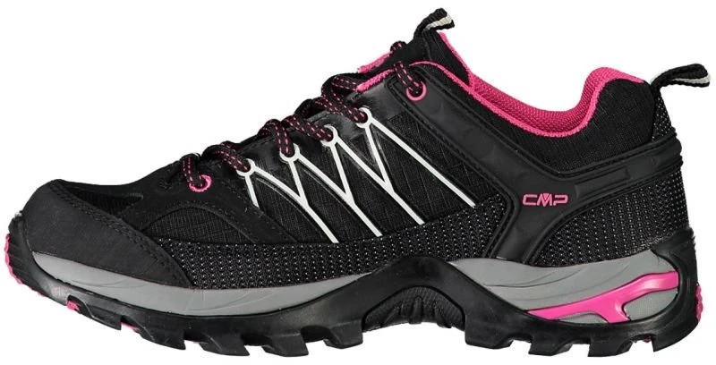 Moteriški žygio batai CMP Rigel Low WP, juodi ir rožiniai