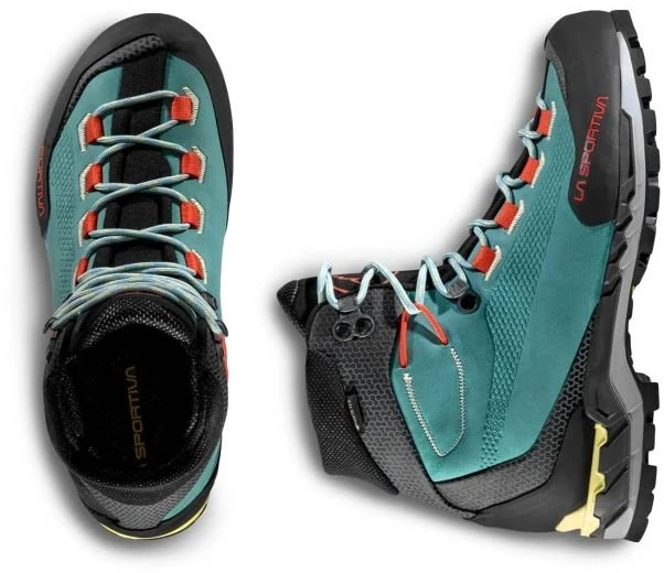 Moteriški žygio batai La Sportiva Trango Tech Leather GTX, žali ir geltoni