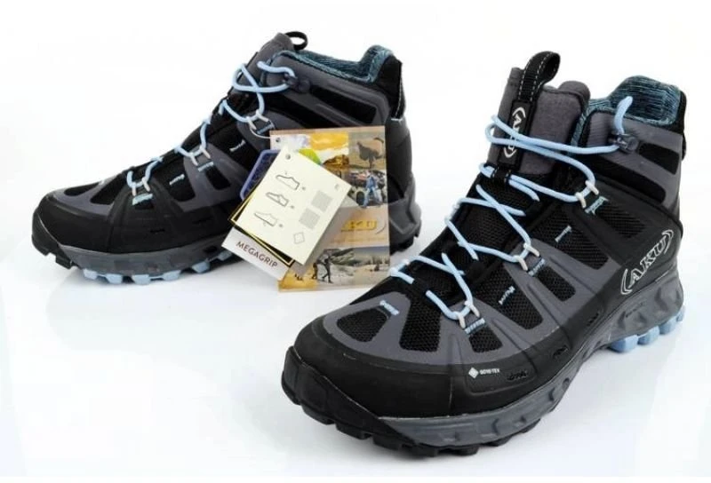 Moteriški žygio batai vidutiniu aulu AKU Selvatica GTX, juodi