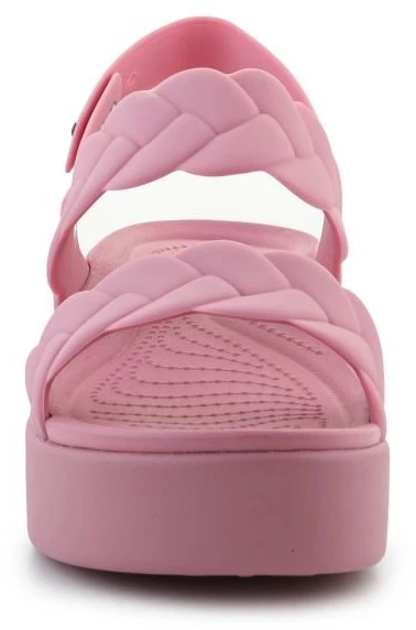 Moteriškos basutės ant platformos Crocs Brooklyn Woven, rožinės