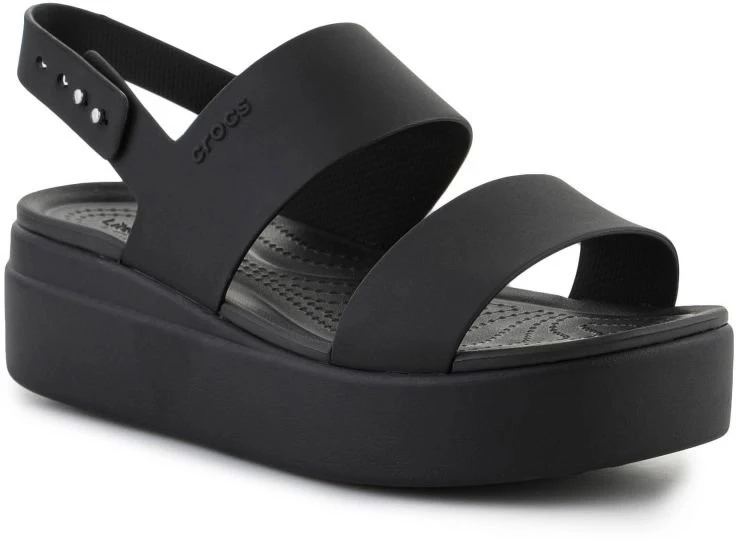 Moteriškos basutės Crocs Brooklyn Low Wedge, juodos
