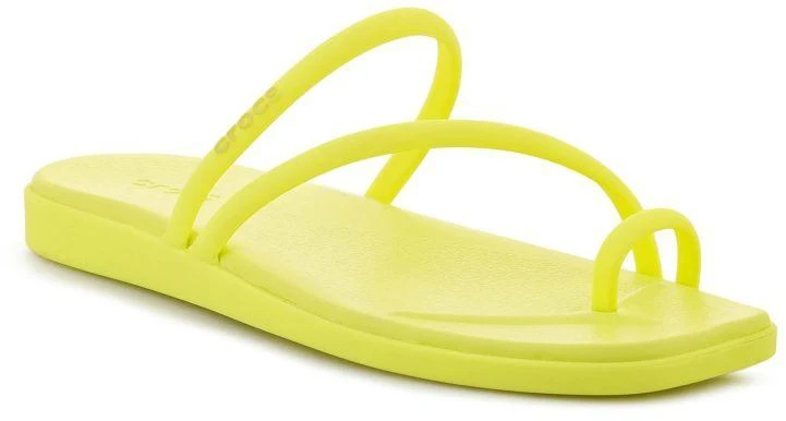 Moteriškos basutės CROCS MIAMI TOE LOOP SANDAL W, citruso spalvos, 209862-738