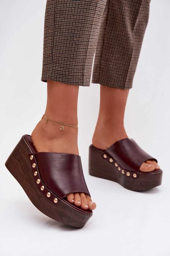 Moteriškos basutės iš dirbtinės odos su 8,5 cm kulnu Step in style