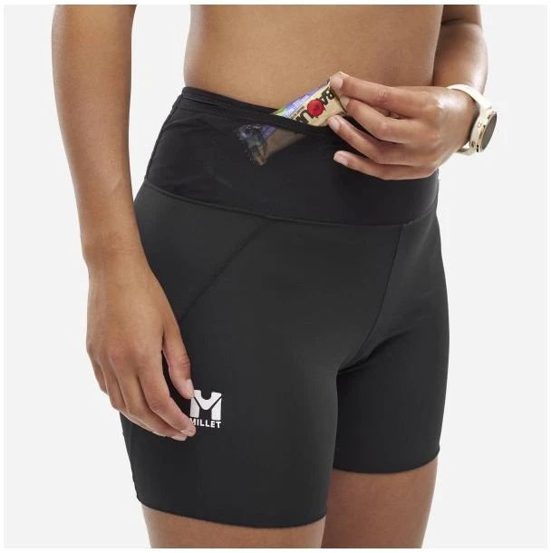 Moteriškos bėgimo tamprės Millet Intense Legging Short, juodos
