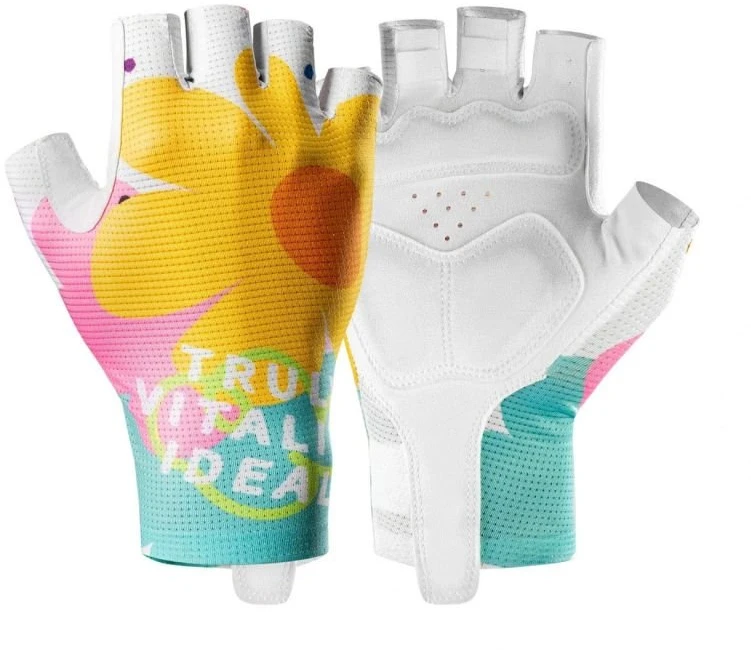 Rockbros S389 Women's Short Shock Absorbing Cycling Gloves L - Multicolor