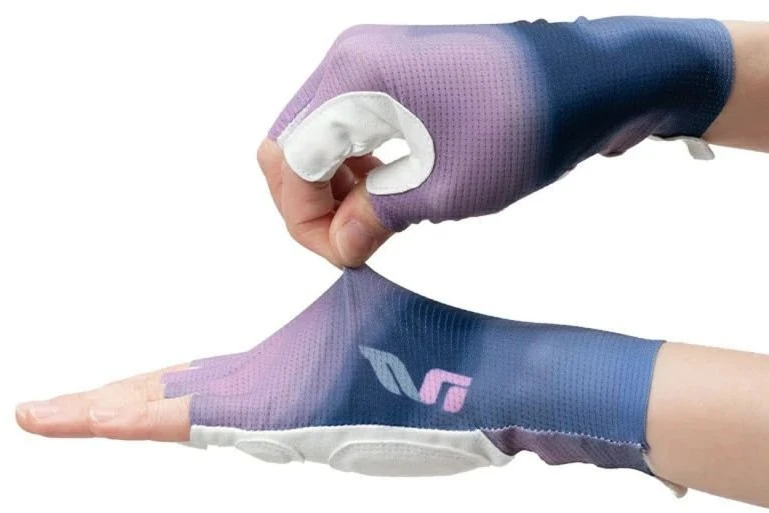 Rockbros S389 Women's Short Shock Absorbing Cycling Gloves L - Violetinė