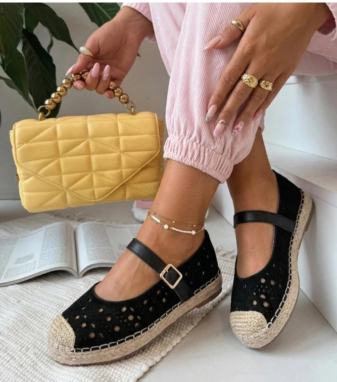 Moteriškos espadrilės su 3 cm platforma