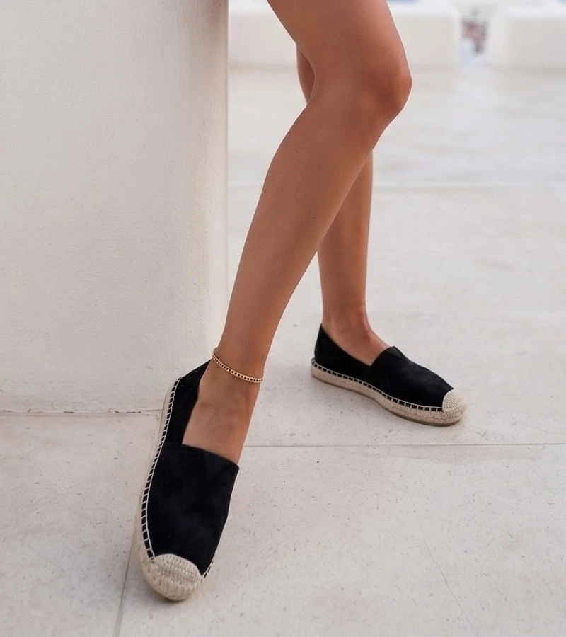 Moteriškos juodos espadrilės su platforma Maxwell