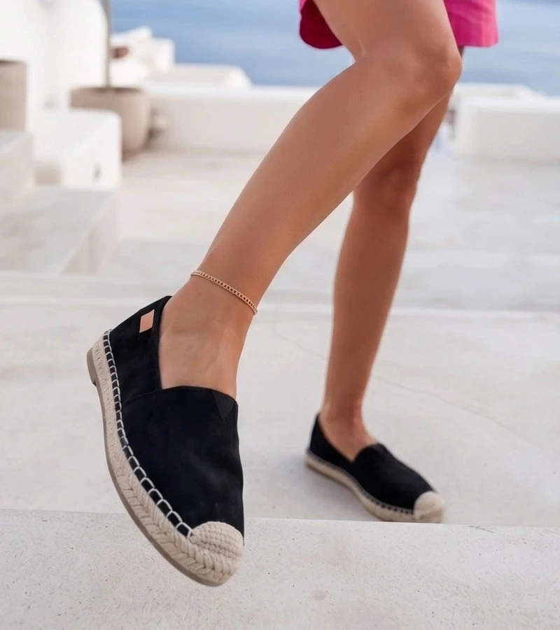 Moteriškos juodos espadrilės su platforma Maxwell