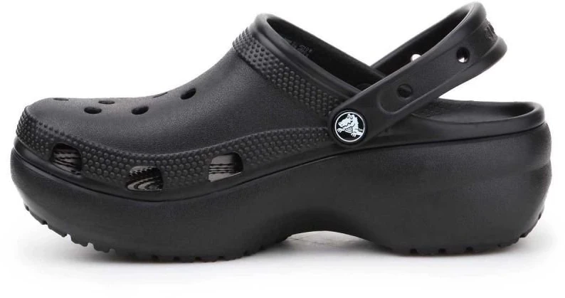 Moteriškos klumpės su paaukštintu padu Crocs Classic Platform, juodos