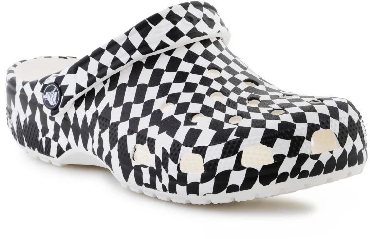 Moteriškos klumpės su šachmatų raštu Crocs Classic Warped Checker
