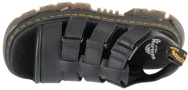 Moteriškos natūralios odos basutės Dr. Martens 3 Strap, juodos