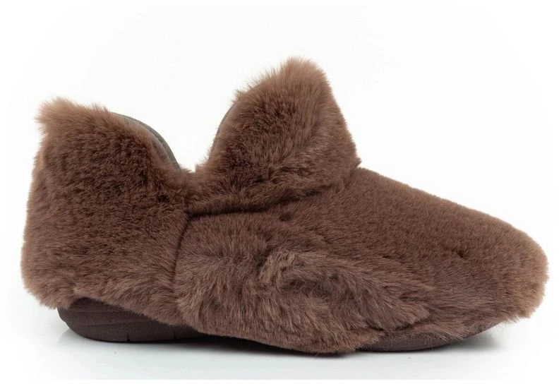 Moteriškos pašiltintos šlepetės Scholl Molly Bootie, rudos