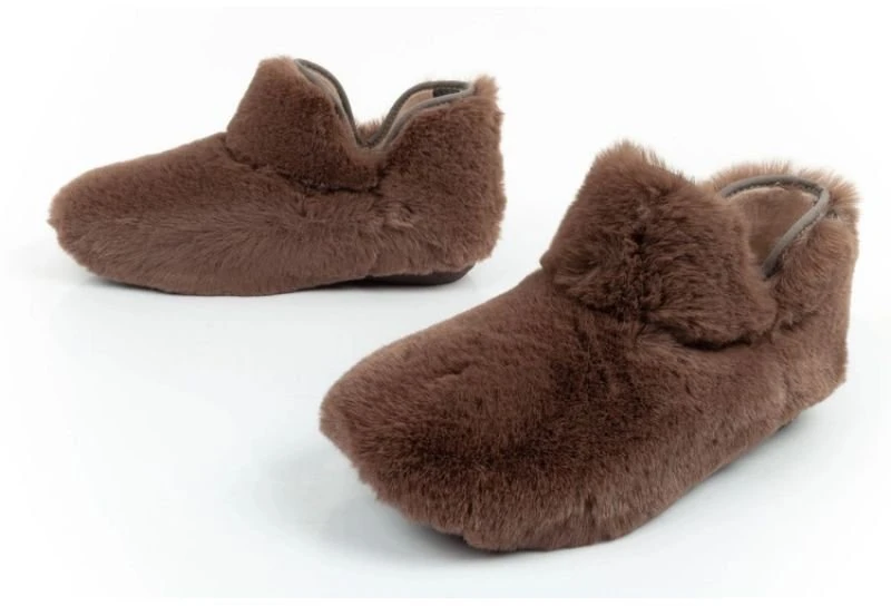 Moteriškos pašiltintos šlepetės Scholl Molly Bootie, rudos