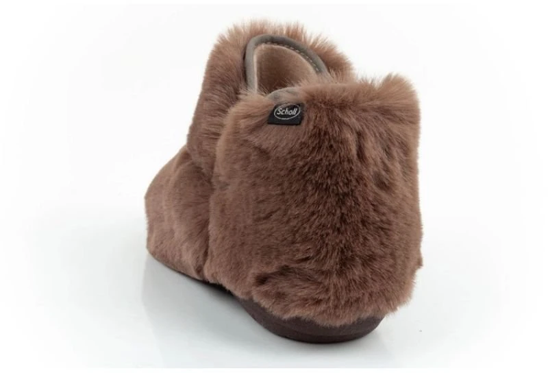 Moteriškos pašiltintos šlepetės Scholl Molly Bootie, rudos