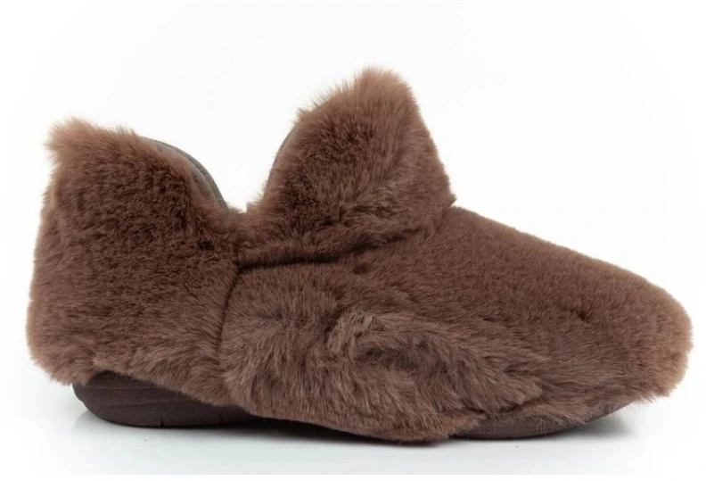 Moteriškos pašiltintos šlepetės Scholl Molly Bootie, rudos