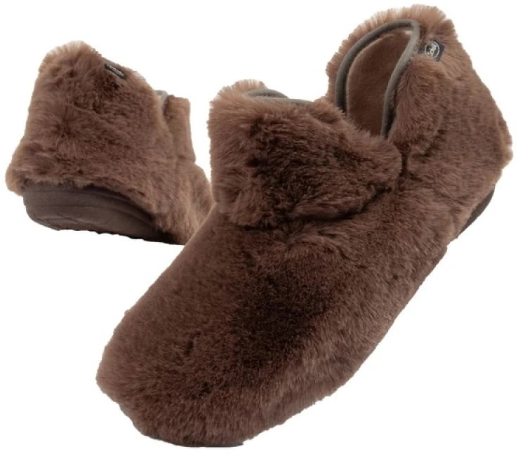 Moteriškos pašiltintos šlepetės Scholl Molly Bootie, rudos