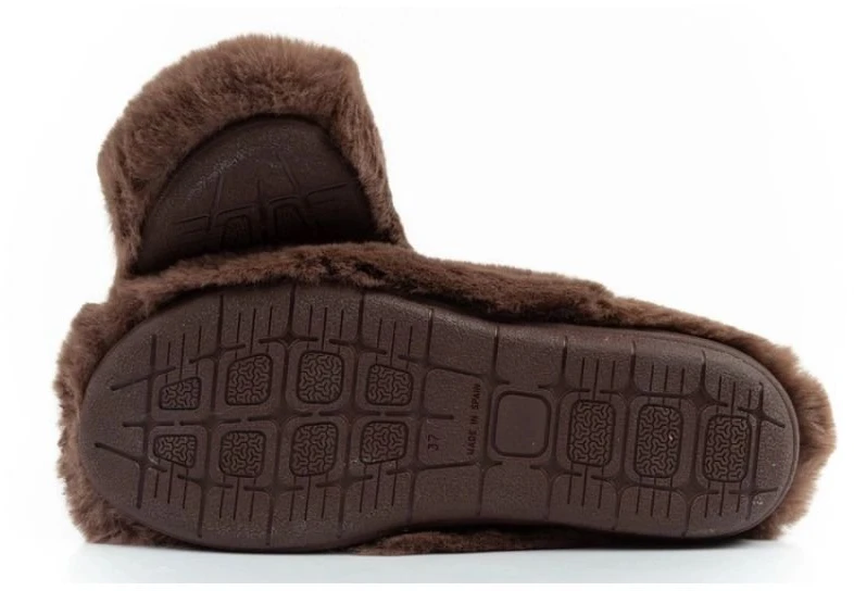 Moteriškos pašiltintos šlepetės Scholl Molly Bootie, rudos