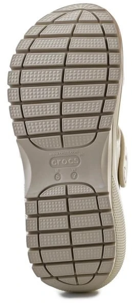 Moteriškos platforminės šlepetės Crocs Mega Crush, kaulo spalvos