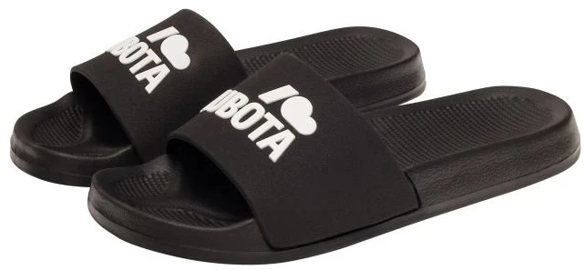 Moteriškos šlepetės baseinui su 2 cm padu Kubota Basic, juodos