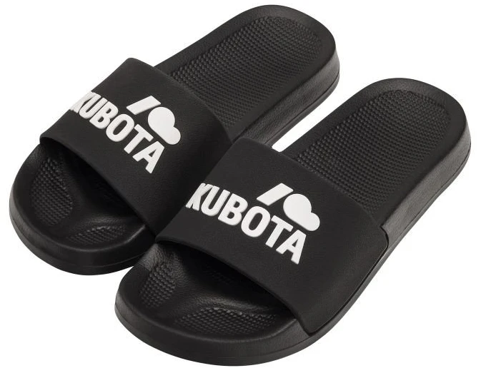 Moteriškos šlepetės baseinui su 2 cm padu Kubota Basic, juodos