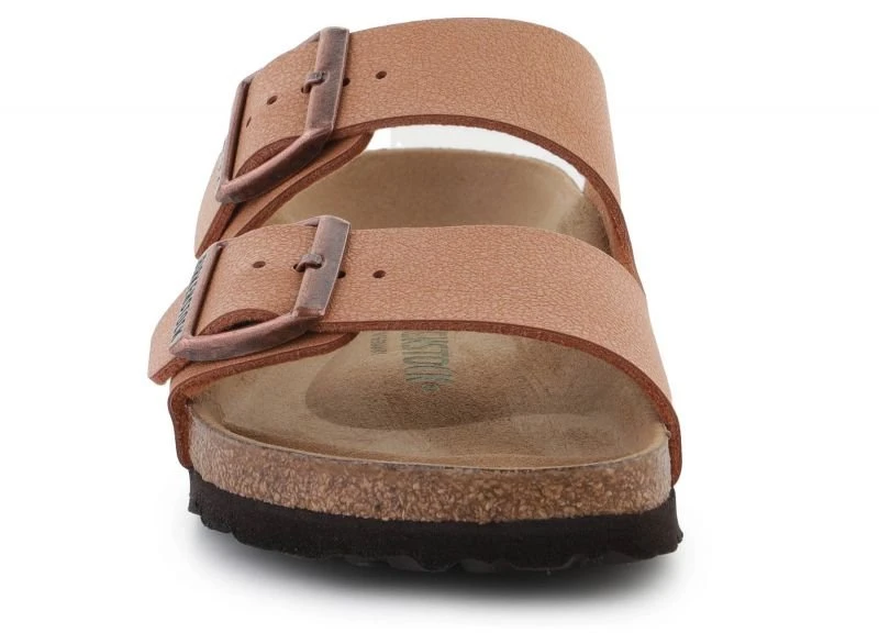 Moteriškos šlepetės Birkenstock Arizona Pecan, rudos ir oranžinės