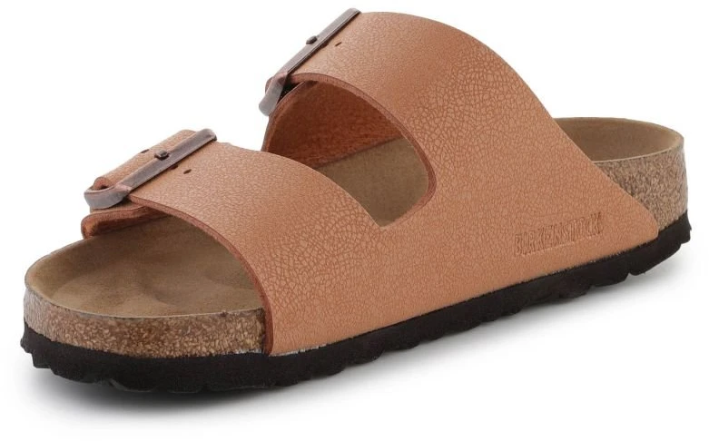 Moteriškos šlepetės Birkenstock Arizona Pecan, rudos ir oranžinės