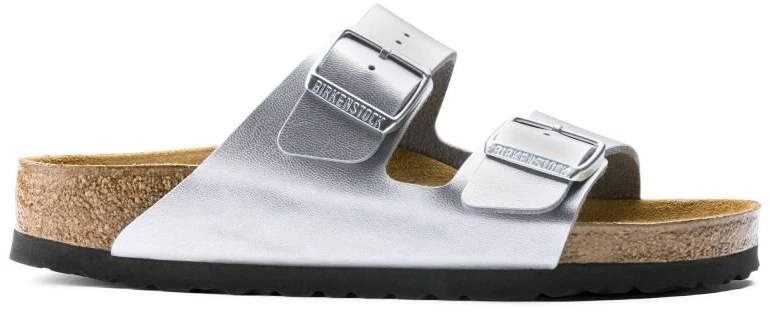 Moteriškos šlepetės Birkenstock Arizona, sidabro