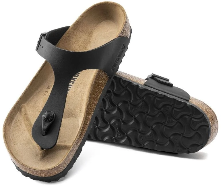 Moteriškos šlepetės Birkenstock Gizeh, juodos
