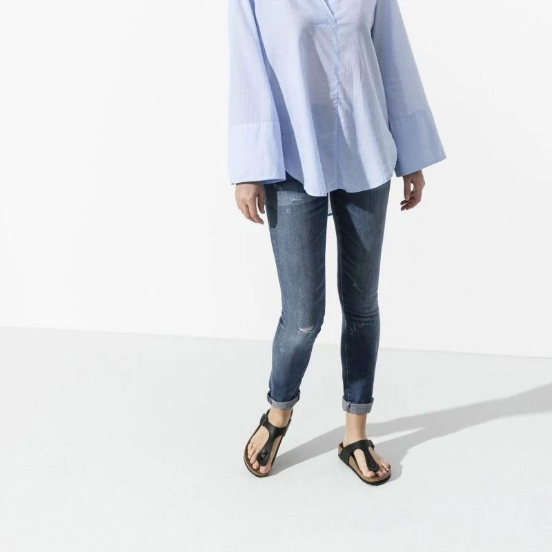 Moteriškos šlepetės Birkenstock Gizeh, juodos