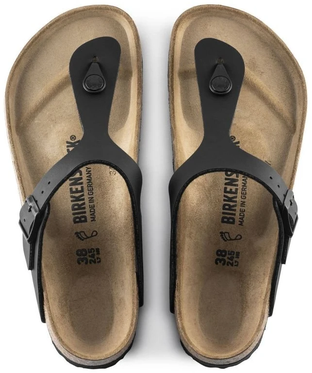 Moteriškos šlepetės Birkenstock Gizeh, juodos